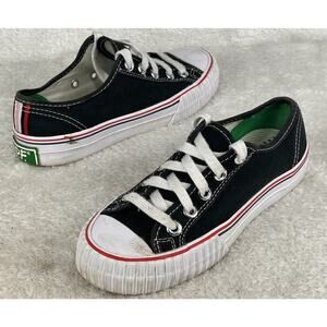 PF Flyers Center Low Top Reissue Retro Sneaker Men Sz 4 W 5.5 Black MC2002BK